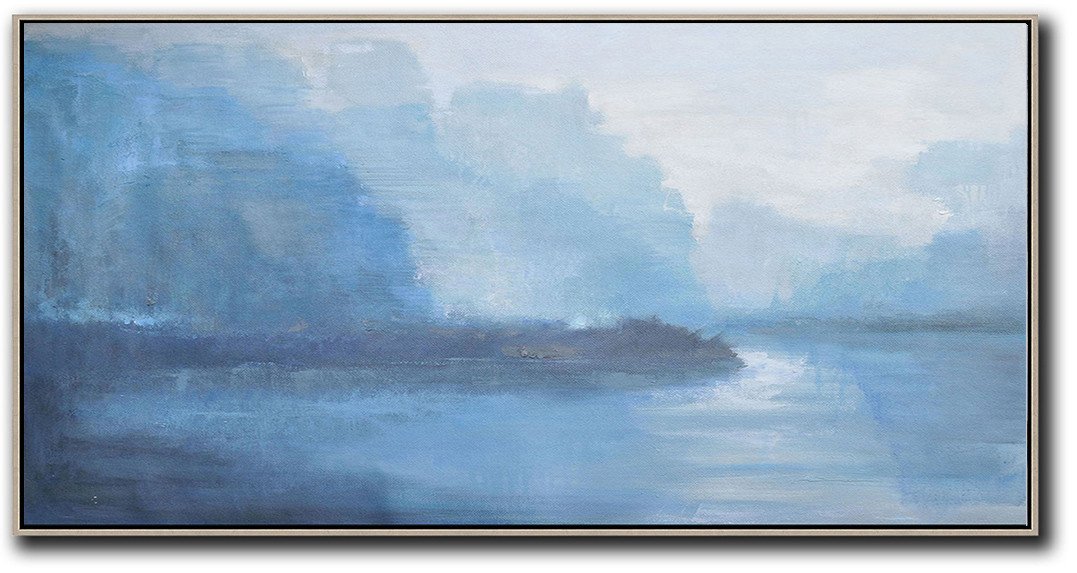 Panoramic Abstract Landscape Painting LX20D - Click Image to Close